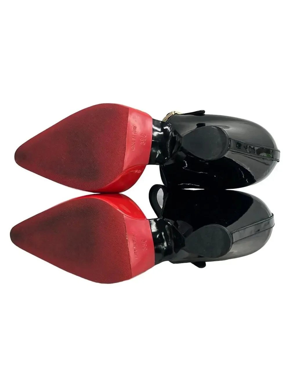 Chanel Black Red Patent Leather Women's #281179C61B